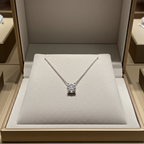 ciondolo punto luce con diamante naturale 0,50 ct