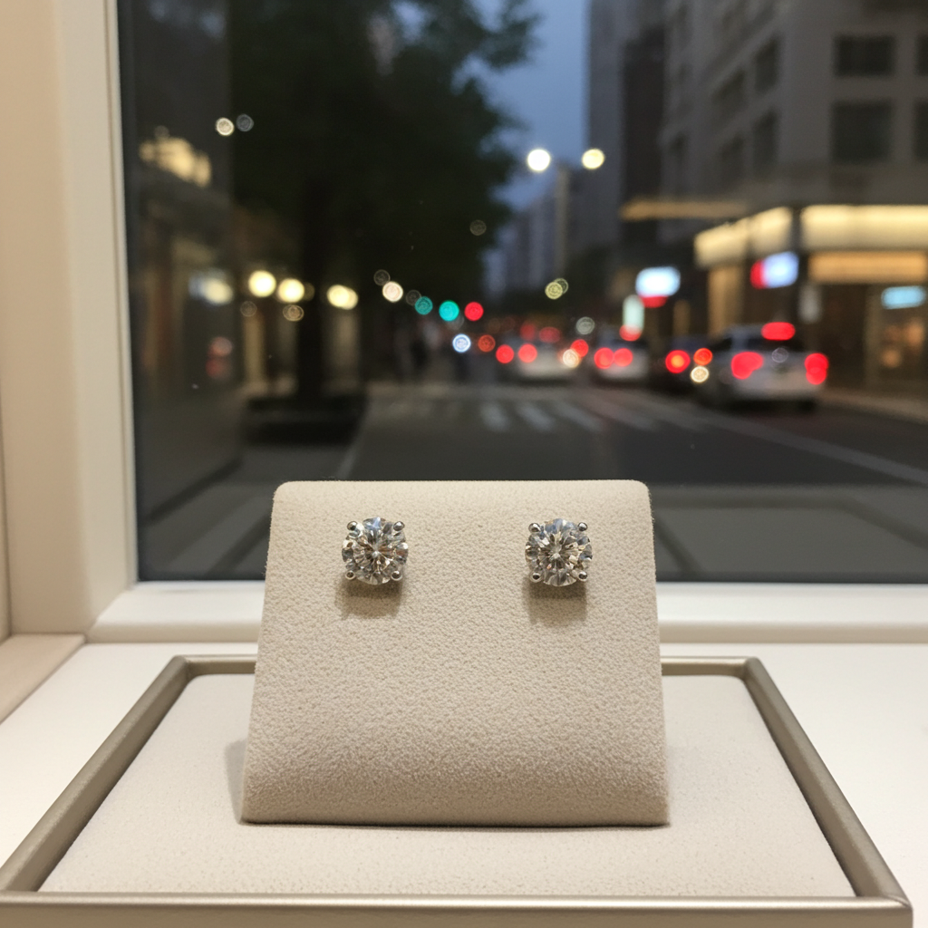 Orecchini - 18 carati Oro bianco - 0.66ct. tw. Diamante (Naturale)