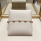 bracciale in oro bianco 18k e 8 diamanti naturali 0,80ct