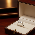 Anello trilogy , diamanti naturali 1.20 ct certificato IGI D IF