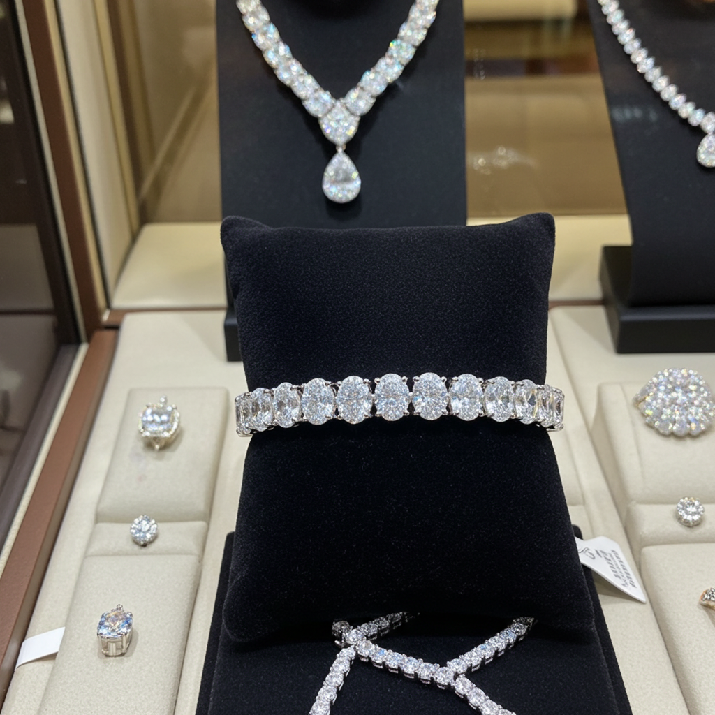 Bracciale - 18 carati Oro bianco - 32 ct. tw. Diamante (Coltivato in laboratorio)