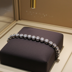 Bracciale - 18 carati Oro bianco - 3.50ct. tw. Diamante (Naturale