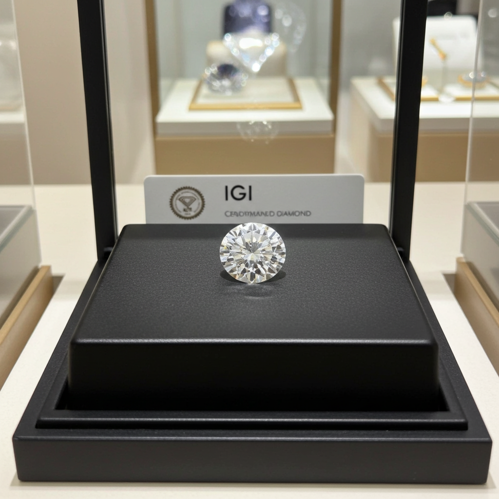 Diamante da investimento certificato igi 0,71 ct D IF