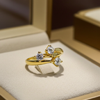 Anello Trilogy -0.30ct Diamanti Naturali