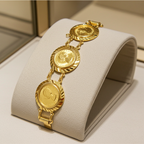 Bracciale Sterline -  in oro giallo 6 sterline oro 22k