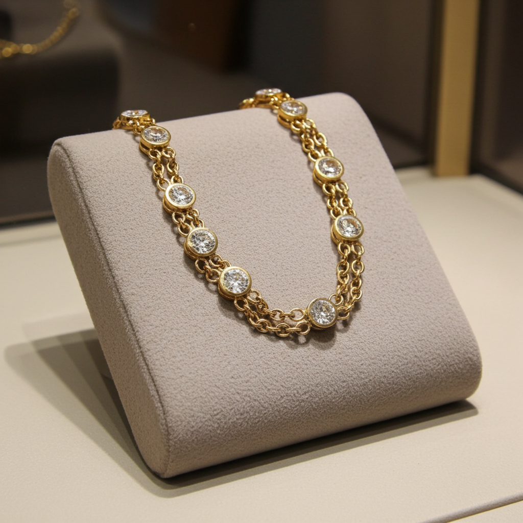 Bracciale in oro e diamante naturale 5.00ct