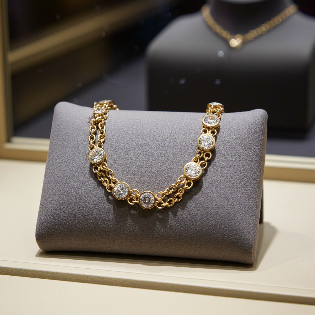 Bracciale in oro e diamante naturale 1.00ct