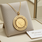 Collana - Ciondolo in oro con sterline oro 22k