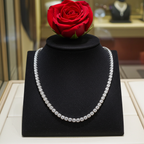 Collana tennis in oro e diamanti naturali 10.91ct certificato IGI