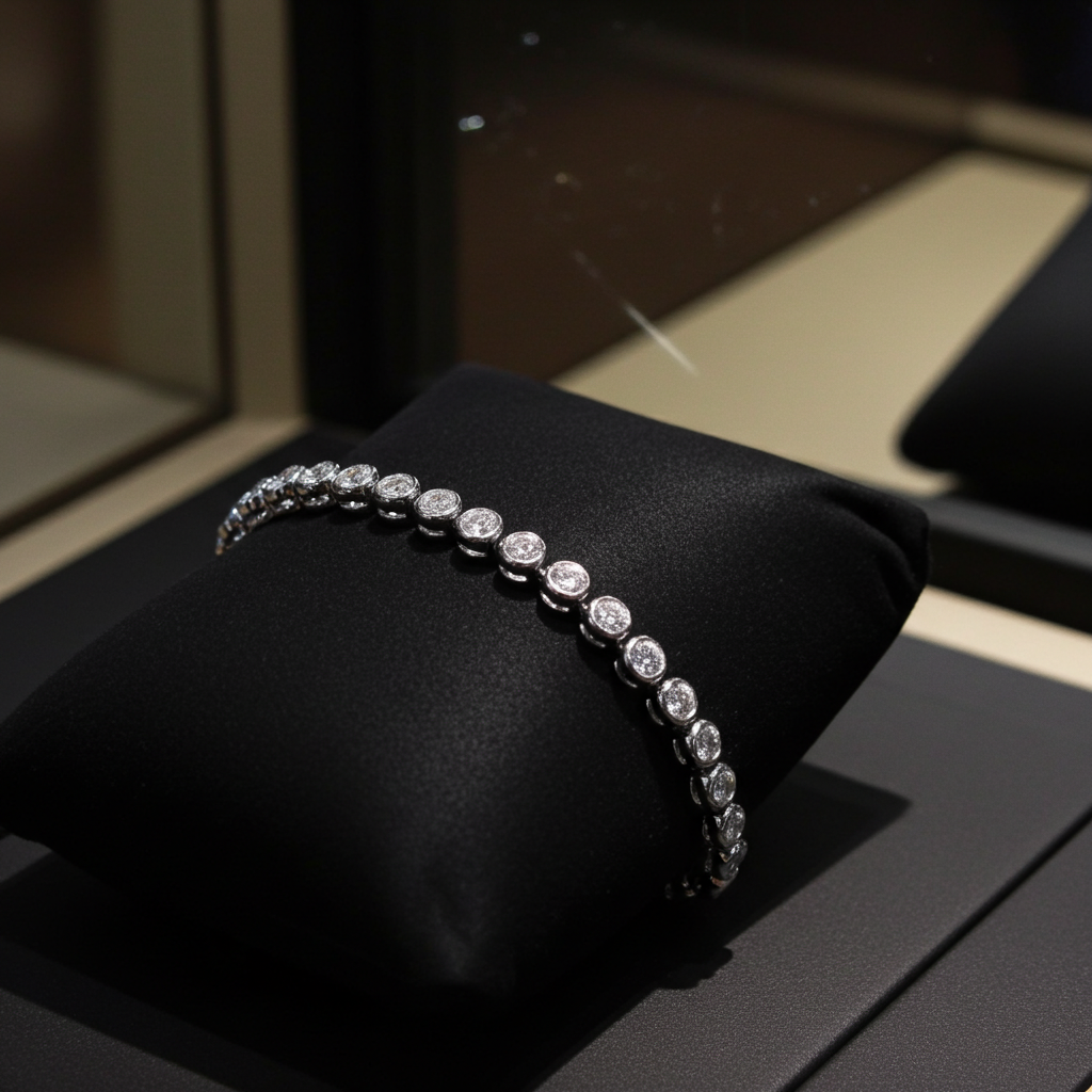 Bracciale - 18 carati Oro bianco - 3.50ct. tw. Diamante (Naturale)