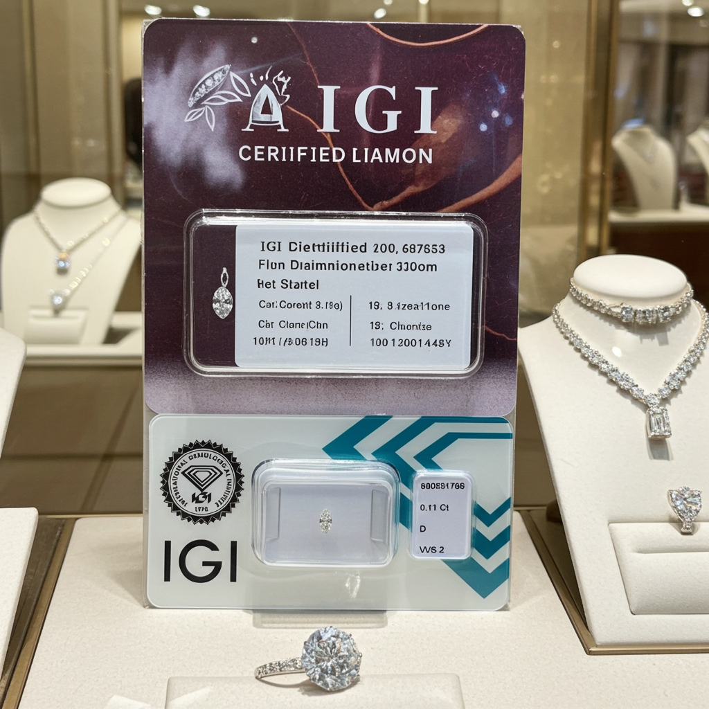 diamanti naturali certificato IGI taglio marquise 0.11ct   D VVS2