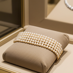 Bracciale in oro 18k e perle naturale akoya