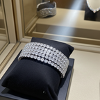 Bracciale tennis oro bianco 18k e diamanti naturali 41ct E F VVS/VS