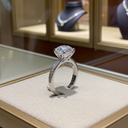 Anello - 18 carati Oro bianco, 1,00 ct E VVS- 1.41ct. tw. Diamante (Naturale)