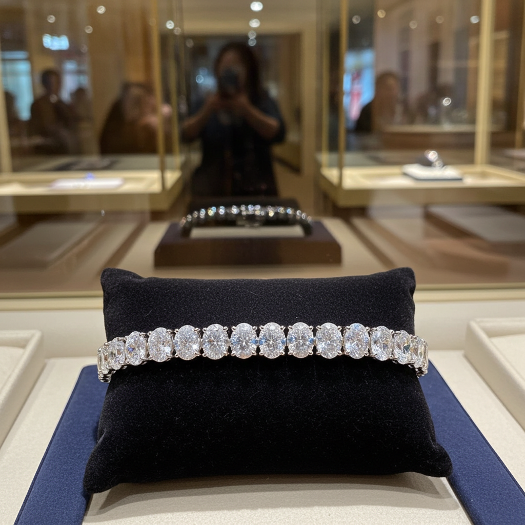 Bracciale - 18 carati Oro bianco - 32 ct. tw. Diamante (Coltivato in laboratorio)