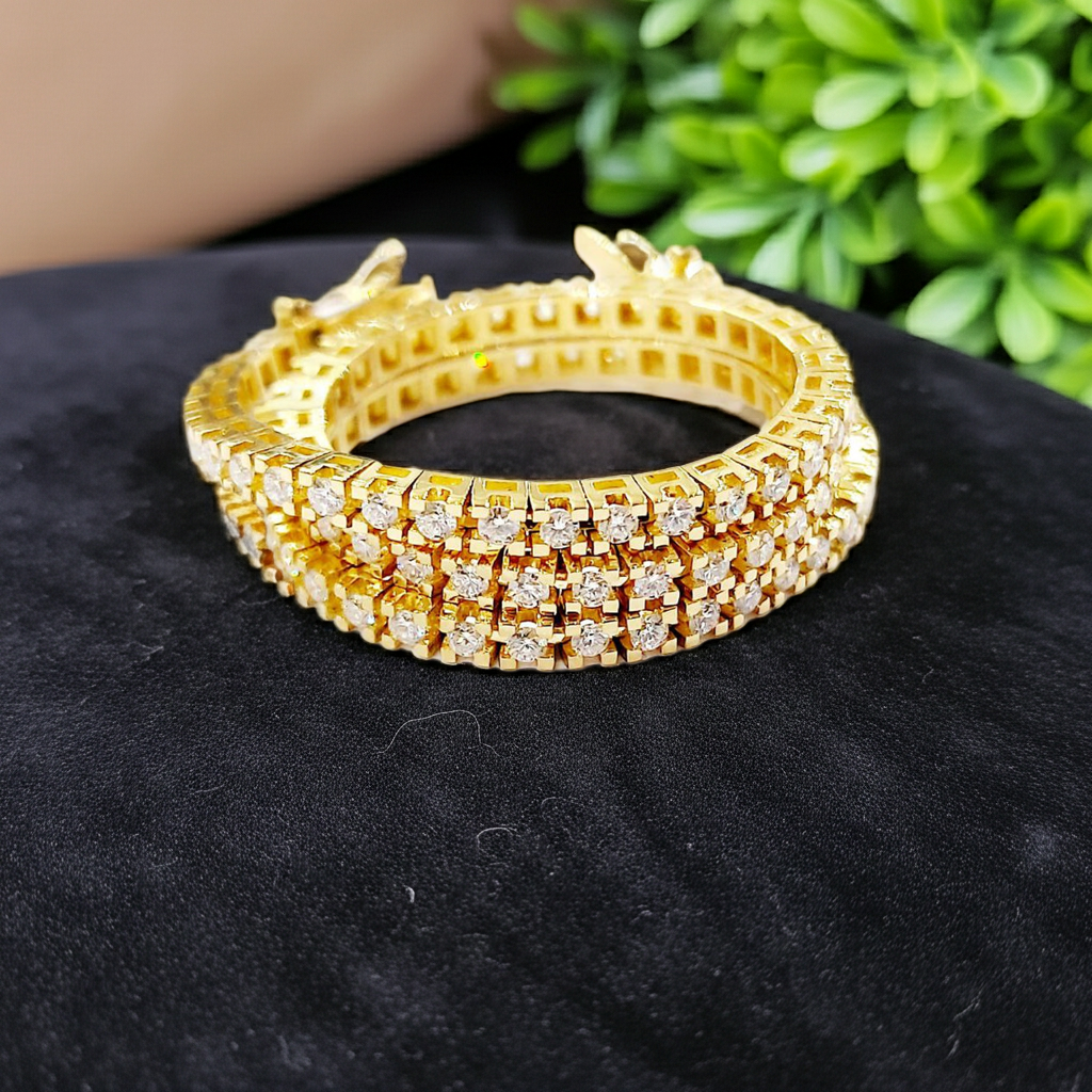 Bracciale - 18 carati Oro giallo - 6.92ct. tw. Diamante (Naturale)