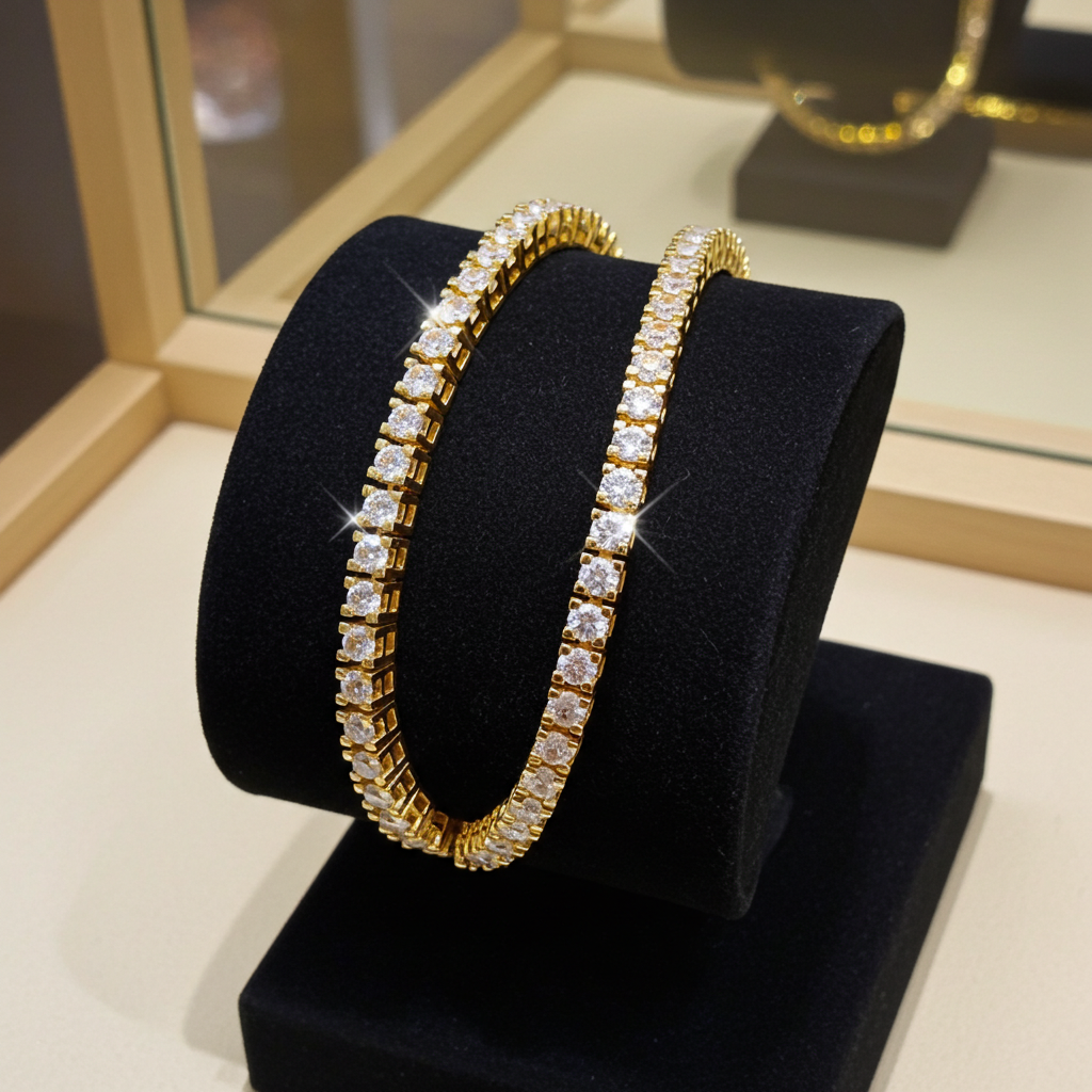 Bracciale - 18 carati Oro giallo - 6.92ct. tw. Diamante (Naturale)