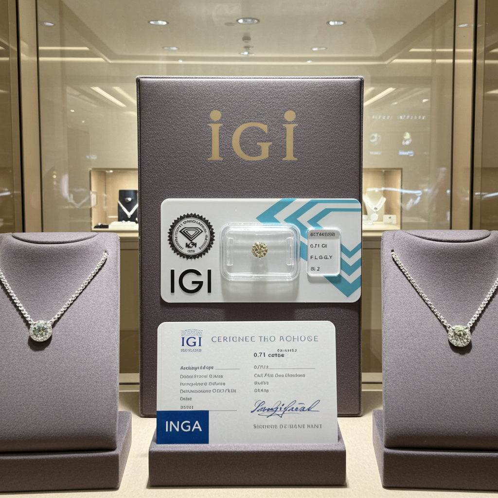 diamanti naturali certificato IGI  0.71ct