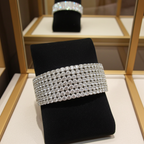 Bracciale tennis  oro bianco e diamanti naturali 35ct