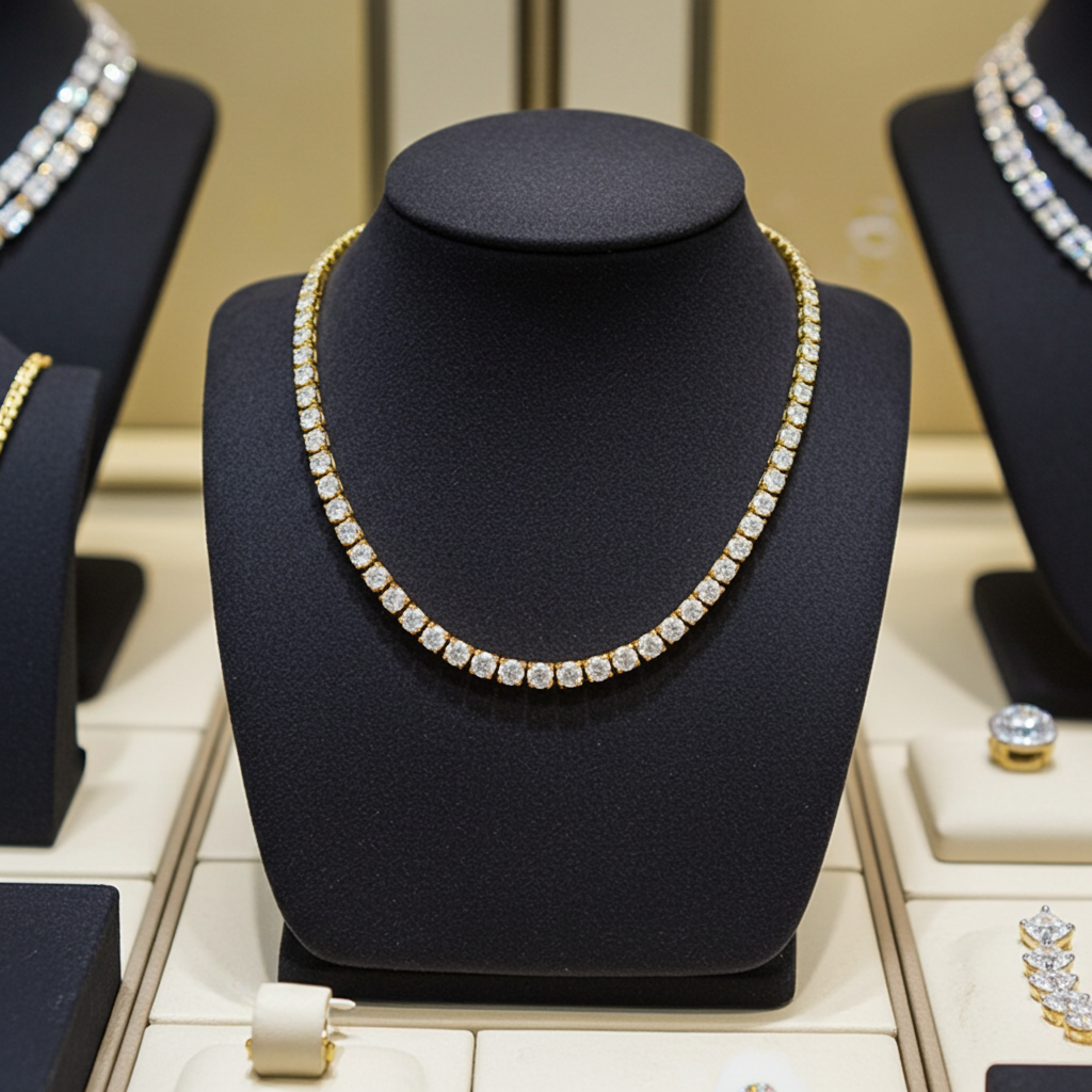 Collana - Oro Giallo 18k - 14.50ct. tw. Diamante (Coltivato in laboratorio)