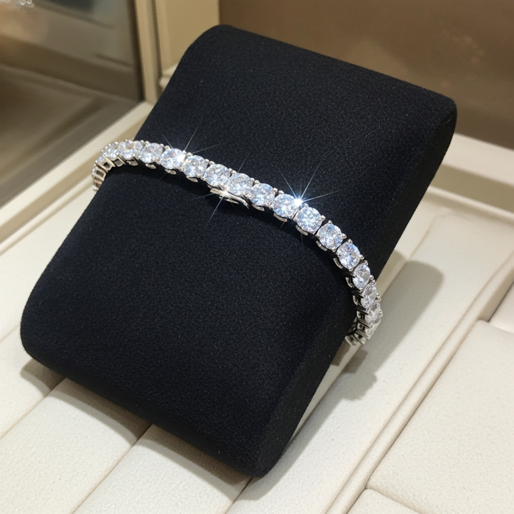 Bracciale tennis - 18 carati Oro bianco - 22.14ct. tw. Diamante (Naturale)