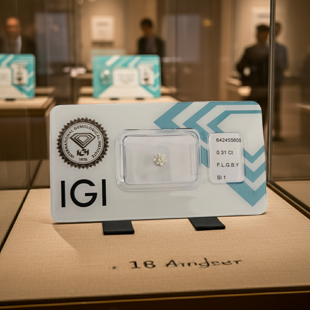 diamanti naturali certificato IGI  0.31ct