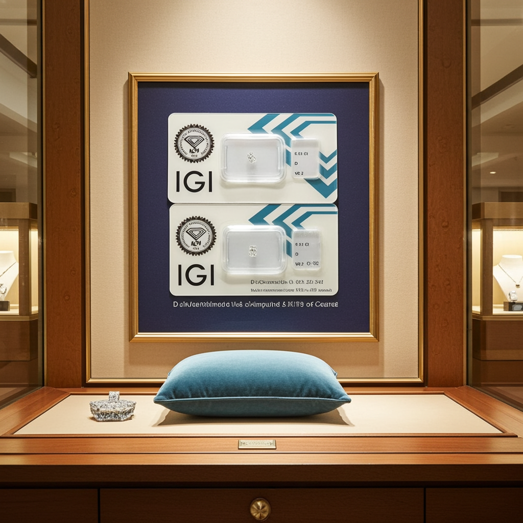 2 diamanti naturali certificato IGI taglio radiante   0.63ct   D VS2