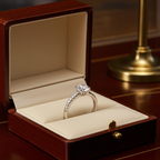 Anello di fidanzamento - 18 carati Oro bianco - 0.97ct. tw. Diamante (Naturale) - Diamante