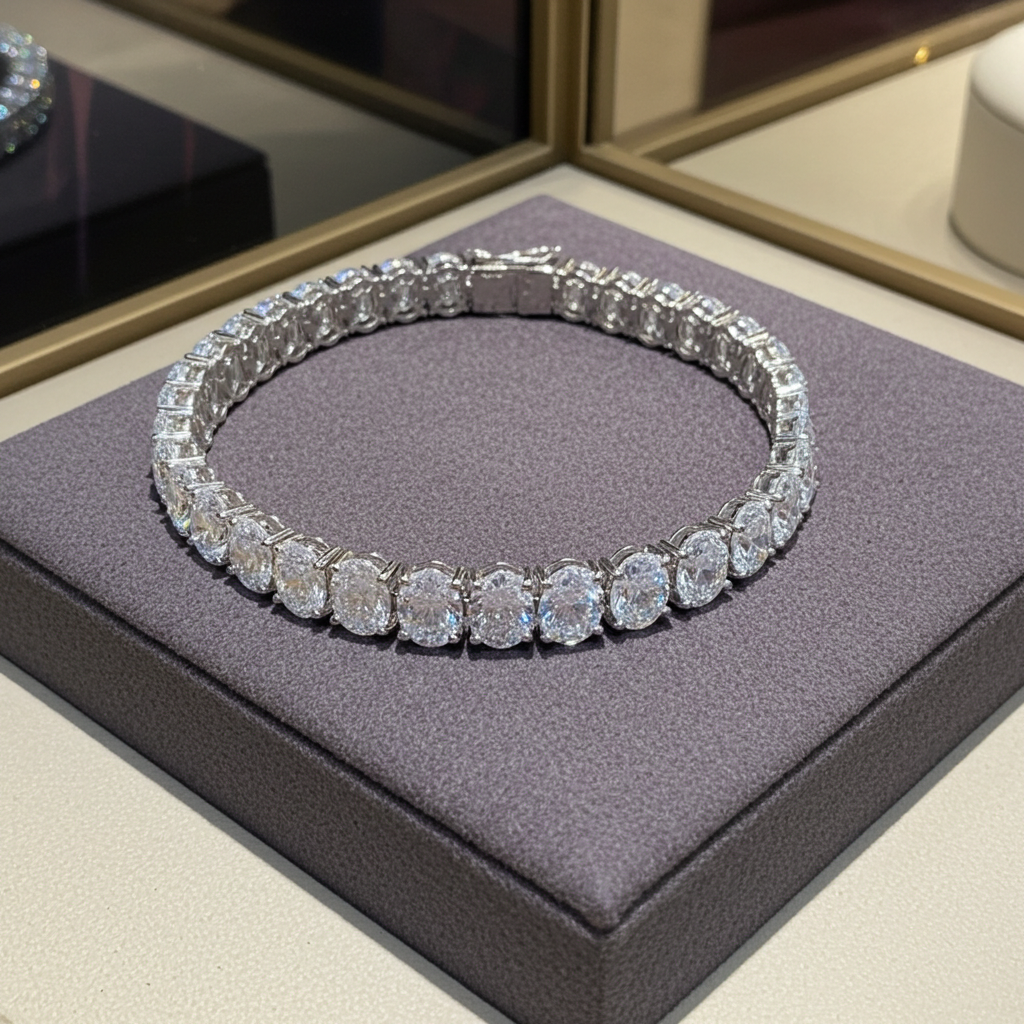 Bracciale - 18 carati Oro bianco - 32 ct. tw. Diamante (Coltivato in laboratorio)