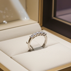 Anello Riviera -0.50 ct Diamanti Naturali