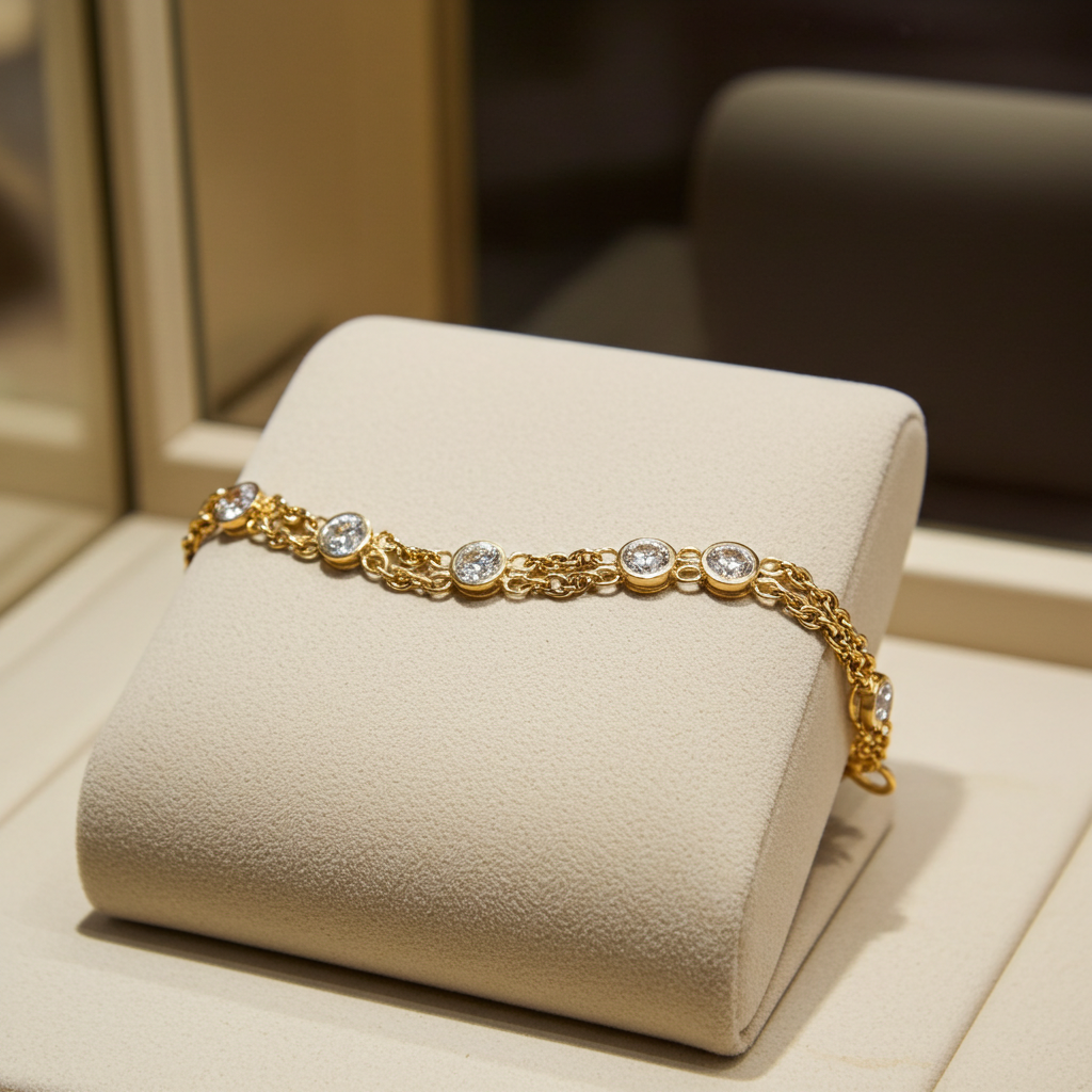 Bracciale in oro e diamante naturale 1.00ct