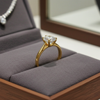 Anello di fidanzamento - 18k giallo - 0.54ct. tw. Diamante (Naturale)