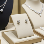 Orecchini punto luce certificato HRD con 2 diamanti naturali 1,07 ct