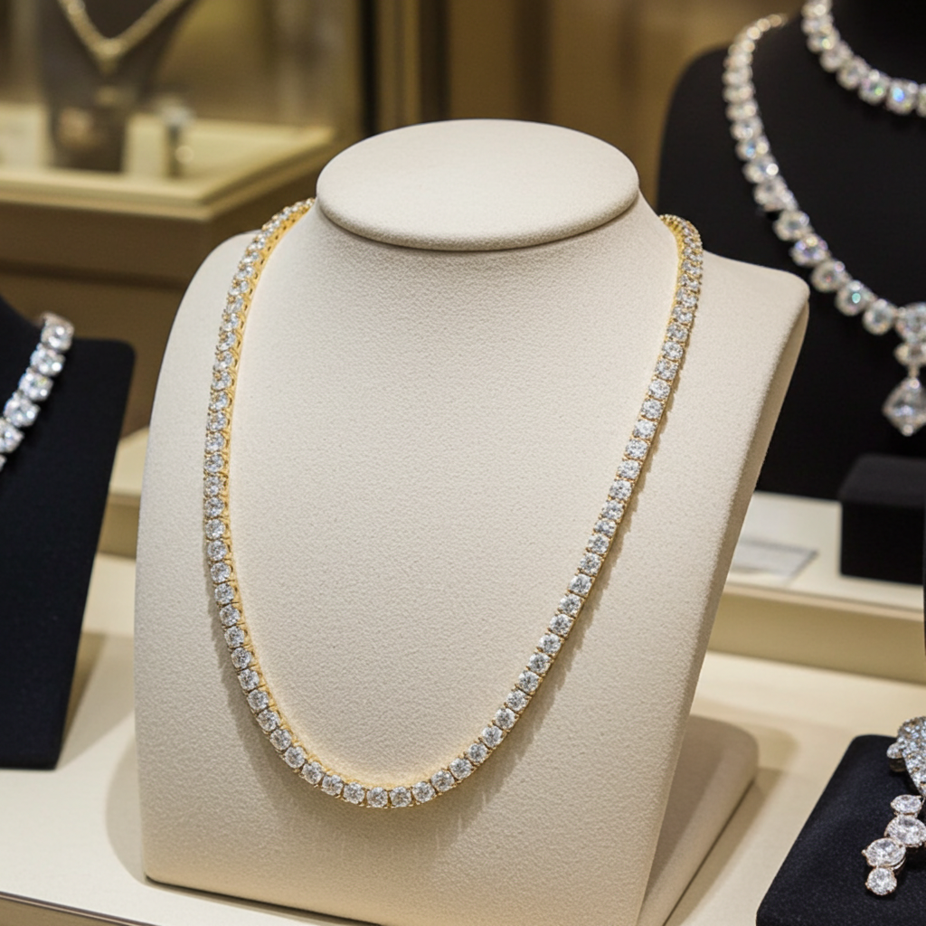 Collana - Oro Giallo 18k - 14.50ct. tw. Diamante (Coltivato in laboratorio)