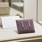 orecchini tennis in oro bianco 18k e 1 fila diamanti naturali 0,60ct