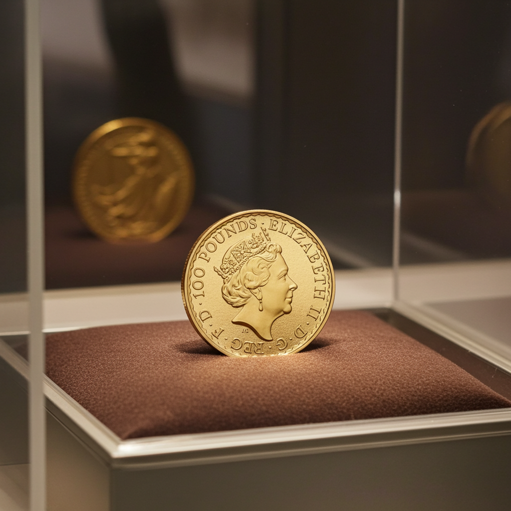 100 pounds sterline oro 24k britannia 1 oz(31,10 g) ELISABETTA II