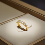 Anello riviera - 18k giallo - 1.72ct. tw. Diamante (Naturale) - Fede nuziale