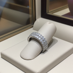 Anello - 18 carati Oro bianco - 2,75ct. tw. Diamante (Naturale) - Diamante -