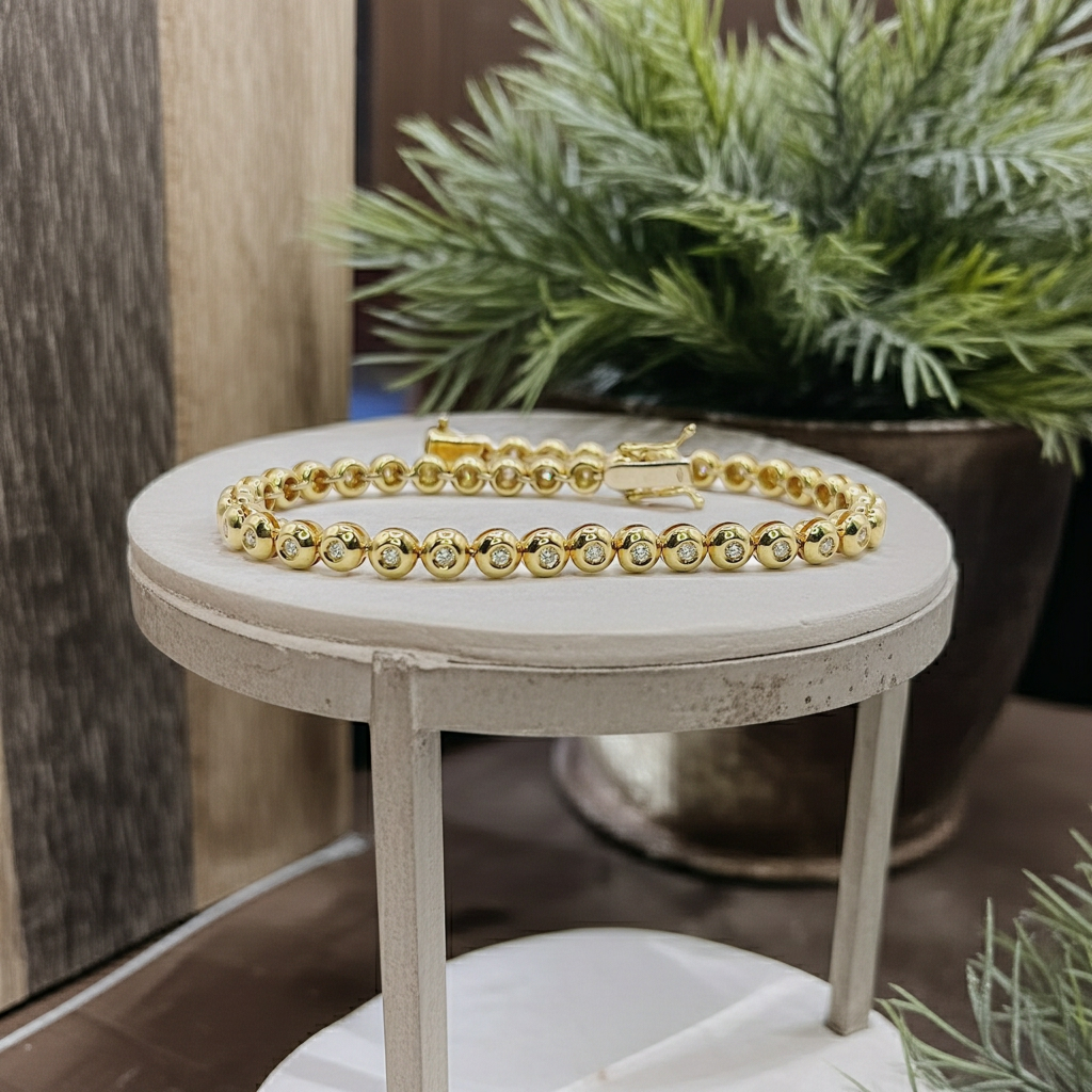 Bracciale - 18 carati Oro giallo - 1.17ct. tw. Diamante (Naturale)