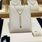 Ciondolo tennis in oro e diamante naturale 0.32ct