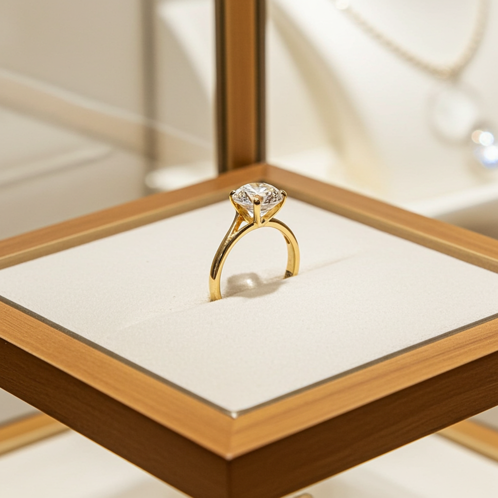 Anello di fidanzamento - 18k giallo - 0.65ct. tw. Diamante (Naturale)