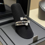 Anello trilogy , diamanti naturali 0.60ct certificato IGI D IF