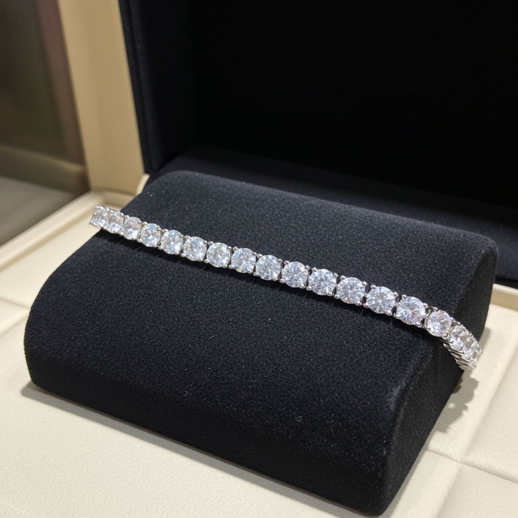 Bracciale tennis - 18 carati Oro bianco - 22.14ct. tw. Diamante (Naturale)