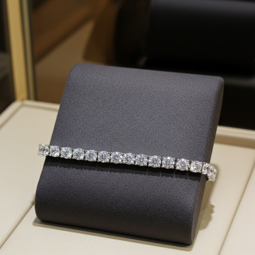 Bracciale tennis - 18 carati Oro bianco - 17.11ct. tw. Diamante (Coltivato in laboratorio)