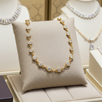 bracciale in oro giallo 18k e  25 diamanti naturali 2,50ct