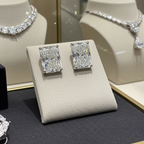 Orecchini a lobo - 18 carati Oro bianco - 1.00ct. Diamante (Naturale) -