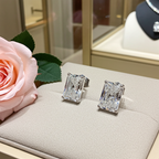 Orecchini a lobo - 18 carati Oro bianco - 1.00ct. Diamante (Naturale) -