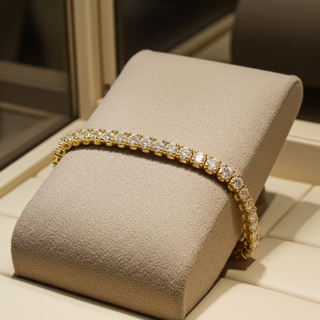 Bracciale tennis - 18 carati Oro giallo - 1.00ct. tw. Diamante (Naturale)