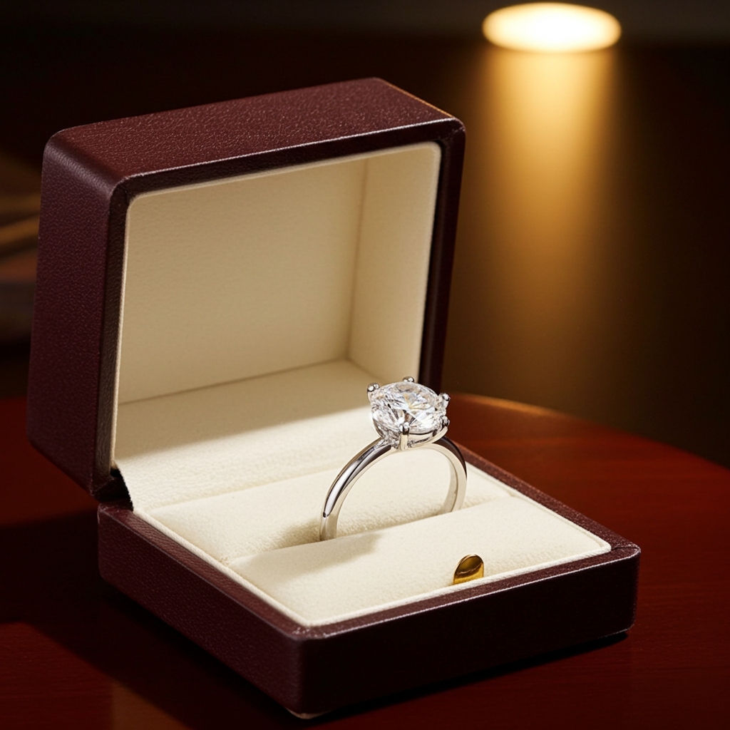 Anello - 18k giallo - 0.48ct. tw. Diamante ( Naturale)- Certificato IGI