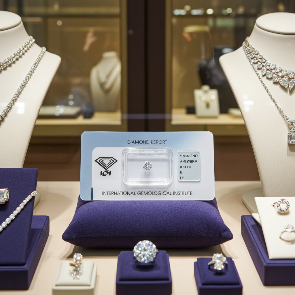 diamante naturale certificato IGI 0,51 ct E IF